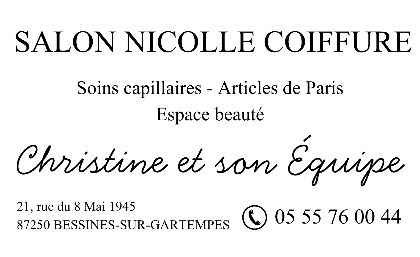 Logo Nicolle Coiffure